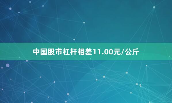 中国股市杠杆相差11.00元/公斤